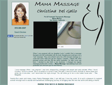 Tablet Screenshot of mamamassage.com